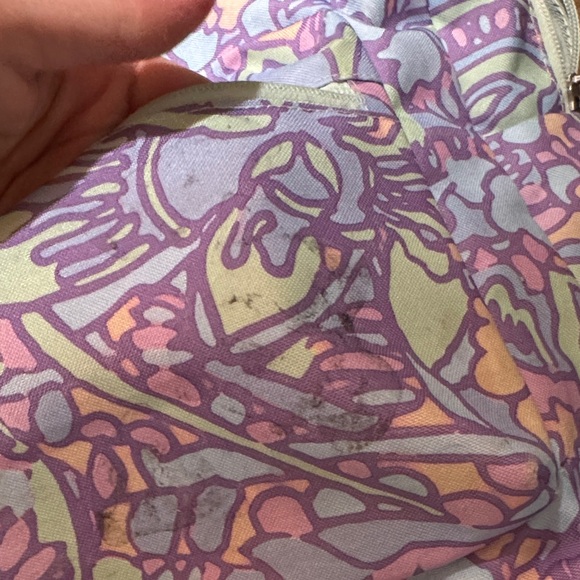 JanSport Pink and Purple Abstract Backpack - Picture 3 of 5